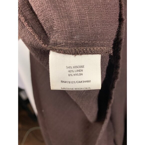 Eileen Fisher Brown Sleeveless Maxi Dress XL - Picture 5 of 5